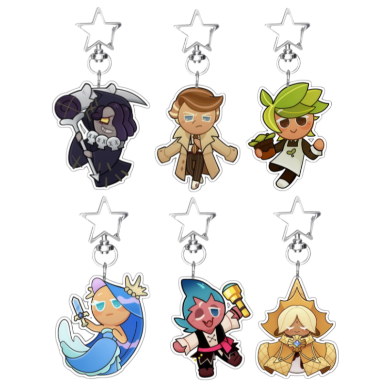 Anime Kingdom Merchandise - 6Cm Acrylic Keychain for Cookie Run: