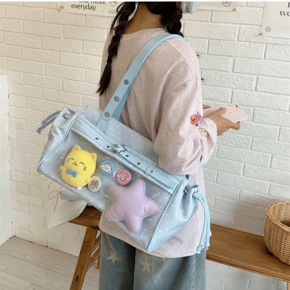 Harajuku Polka Dot Itabag Y2K  - огляд і ціна Anime Merchandise Women