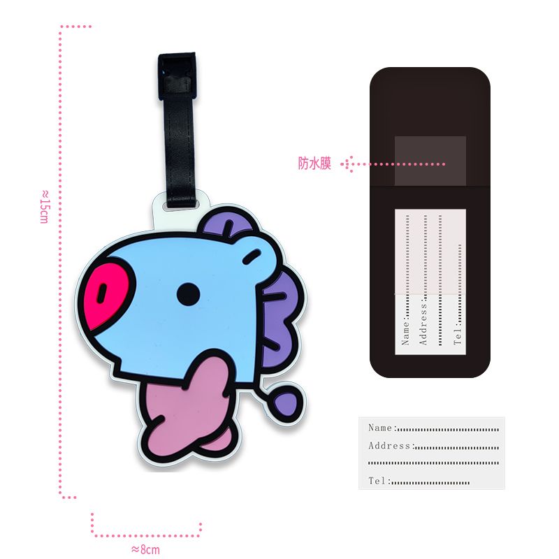 BT21 cartoon cute keychain Kaw - огляд і ціна Anime Merchandise Online