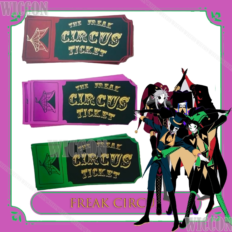Freak Circus Ticket Card Red G - огляд і ціна Anime Merchandise Women