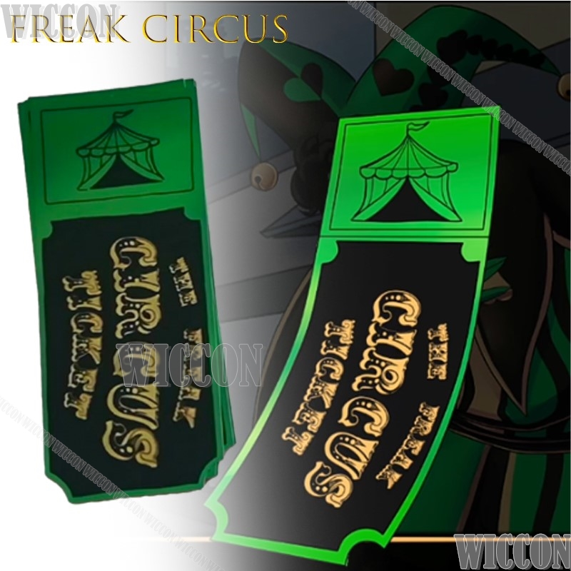 Freak Circus Ticket Card Red G - огляд і ціна Anime Merchandise Women