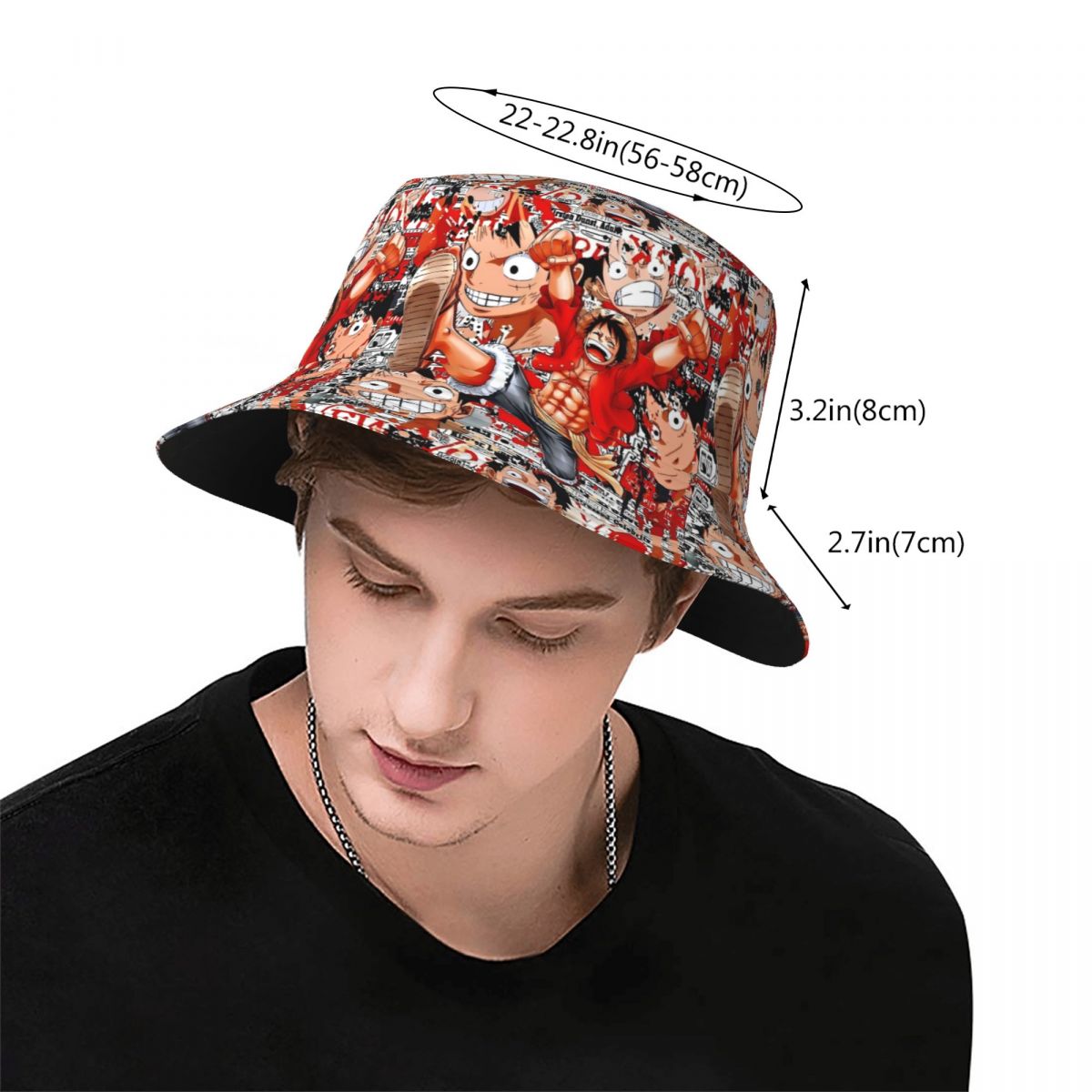 Anime One Piece Luffy Bucket H - огляд і ціна Anime Merchandise Women